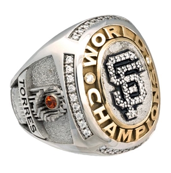 Andres Torres 2010 San Francisco Giants World Series Championship Player Ring With Andres Torres LOA 